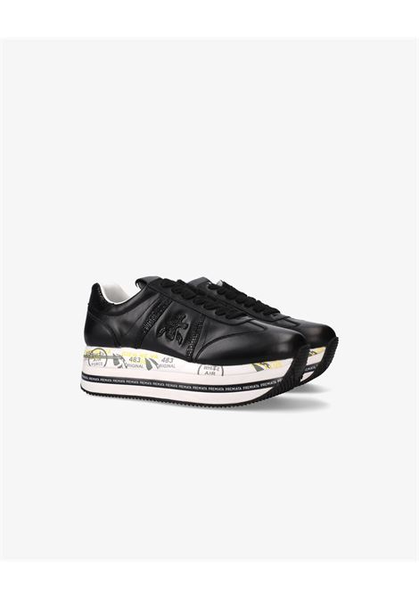 Premiata Beth 7107 Leather Sneakers  Iconic Black Platform Style PREMIATA |  | BETH7107