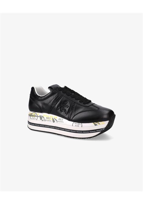 Premiata Beth 7107 Leather Sneakers  Iconic Black Platform Style PREMIATA |  | BETH7107