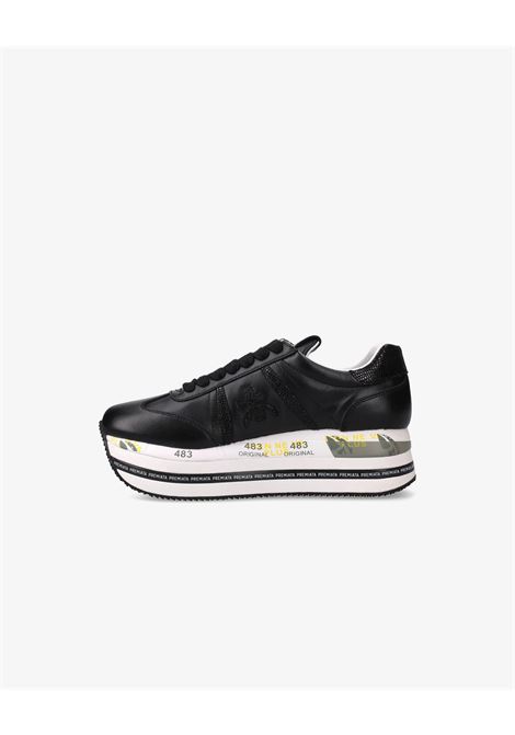 Premiata Beth 7107 Leather Sneakers  Iconic Black Platform Style PREMIATA |  | BETH7107