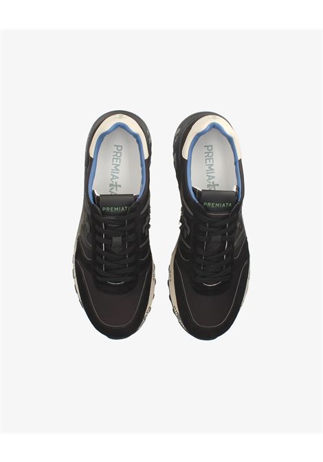 Premiata Lander 7079 Sneakers  Black Suede and Nylon with Color Details PREMIATA |  | LANDER7079