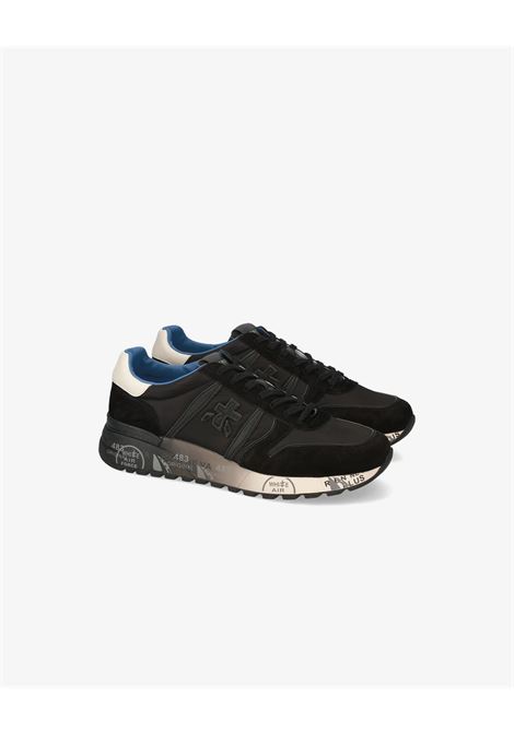 Premiata Lander 7079 Sneakers  Black Suede and Nylon with Color Details PREMIATA |  | LANDER7079