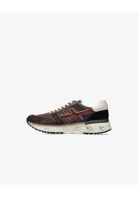 Premiata Mick 7714 Sneakers  Brown Leather and Nylon with Iconic Logo PREMIATA |  | MICK7714