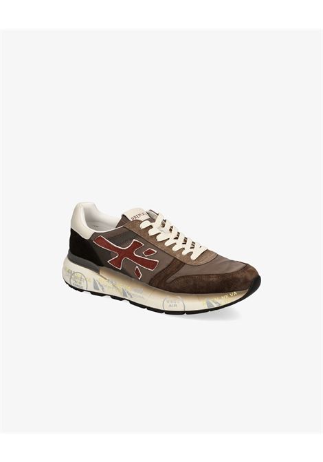 Premiata Mick 7714 Sneakers  Brown Leather and Nylon with Iconic Logo PREMIATA |  | MICK7714