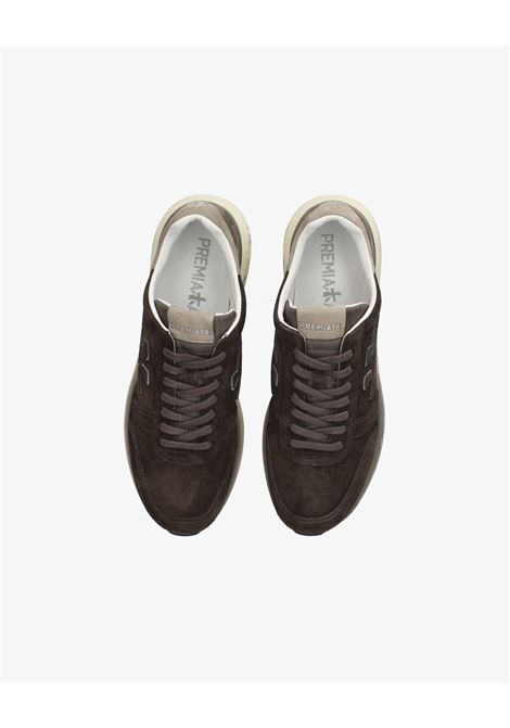 Premiata Mick 7898 Sneakers  Brown Leather and Nylon with Iconic Logo PREMIATA |  | MICK7898