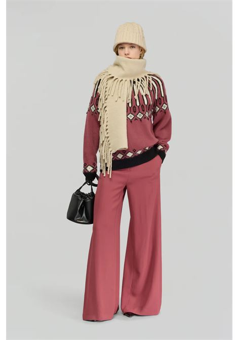 Semicoture Adriane Jacquard Knit with Rhinestone Details SEMICOUTURE |  | S5WF25MX107