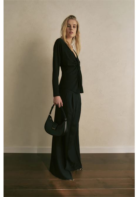 Semicoture Jaione Viscose Jersey Blouse SEMICOUTURE |  | S5WJ30Y69-0