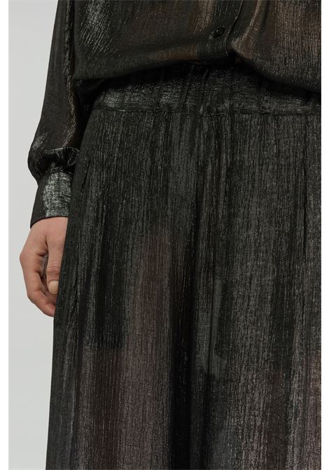 Semicoture Jhonny Metallic Viscose Palazzo Pants SEMICOUTURE |  | S5WN11VSM01