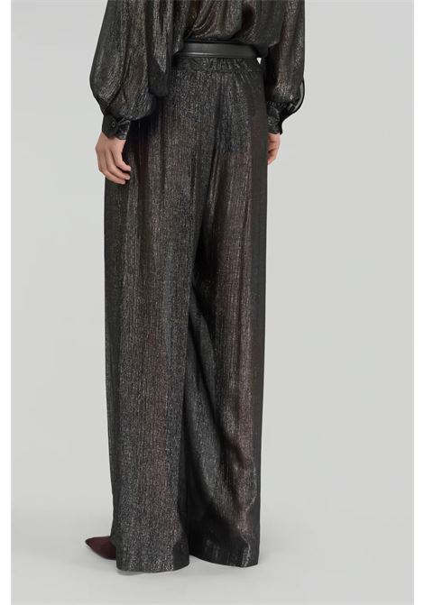Semicoture Jhonny Metallic Viscose Palazzo Pants SEMICOUTURE |  | S5WN11VSM01