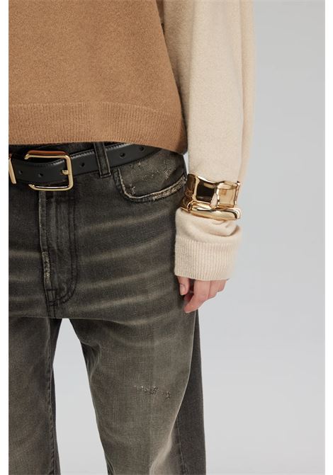 Maglia Raphael in Lana Vergine e Cashmere Semicoture SEMICOUTURE | Maglieria | Y5WD11BLK11