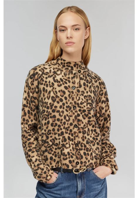 Cardigan Irmine in Lana Vergine e Cashmere Maculato Semicoture SEMICOUTURE | Cardigan | Y5WD43MAC27