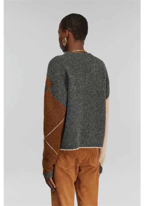 Maglia Gaston in Misto Alpaca a Rombi Semicoture SEMICOUTURE | Maglieria | Y5WF02RMB60