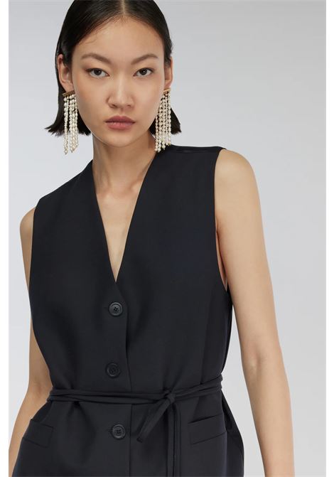 Gilet Antonina in Fresco di Lana con Cintura Semicoture SEMICOUTURE | Gilet | Y5WI02K92-1