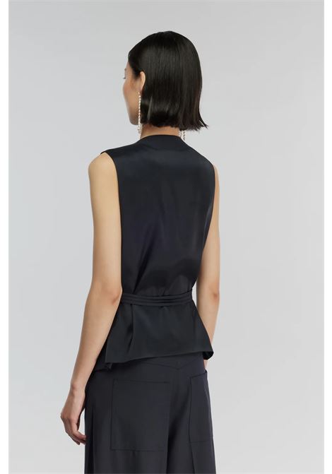 Gilet Antonina in Fresco di Lana con Cintura Semicoture SEMICOUTURE | Gilet | Y5WI02K92-1