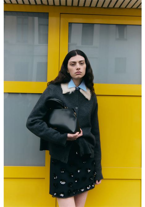 Gonna Georgina in Fresco di Lana Ricamata Semicoture SEMICOUTURE | Gonne | Y5WI19K92-1