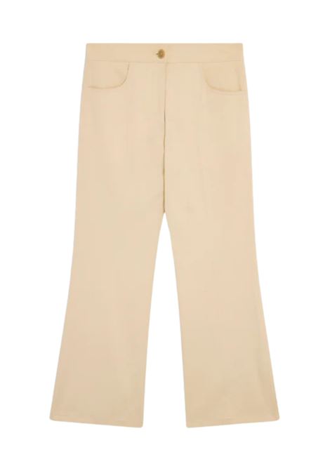 Pantalone Francisca in Gabardina di Cotone Semicoture SEMICOUTURE | Pantaloni | Y5WO11A38-1