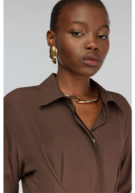 Abito Clement in Crêpe de Chine Semicoture SEMICOUTURE | ABITI | Y5WU18U89-0