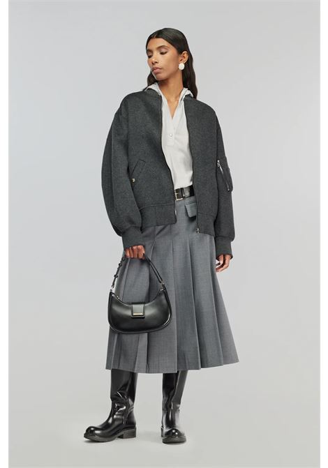 Bomber Azalea in Panno Doppio di Lana Semicoture SEMICOUTURE | Bomber | Y5WV51Y49-0