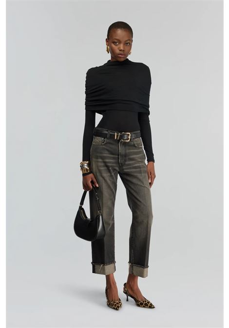 Semicoture Fabiola Cropped Jeans with Cuffed Hem SEMICOUTURE |  | Y5WY01JNS21