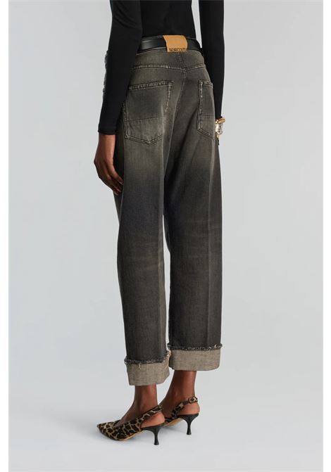 Semicoture Fabiola Cropped Jeans with Cuffed Hem SEMICOUTURE |  | Y5WY01JNS21