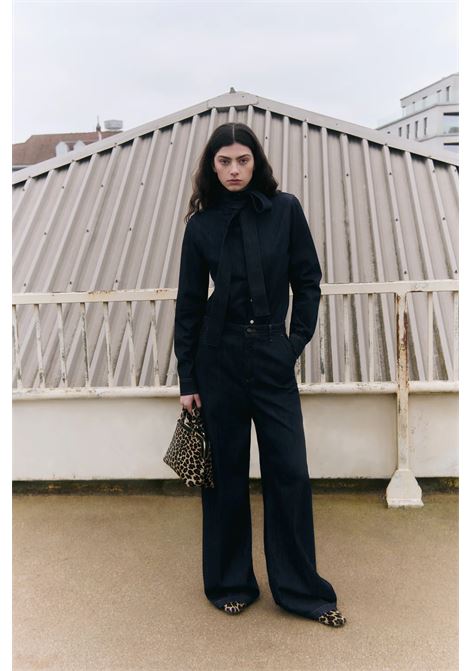 Pantalone Doreen in Denim di Cotone Semicoture SEMICOUTURE | Pantaloni | Y5WY19JNS14