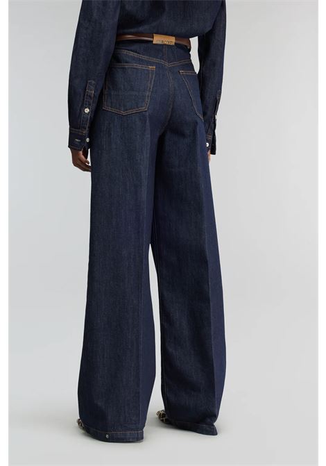 Pantalone Doreen in Denim di Cotone Semicoture SEMICOUTURE | Pantaloni | Y5WY19JNS14