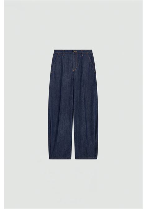 Pantalone Doreen in Denim di Cotone Semicoture SEMICOUTURE | Pantaloni | Y5WY19JNS14