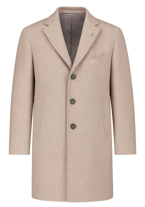 Single-breasted coat in virgin wool taupe TAGLIATORE |  | CFBM13X010103727