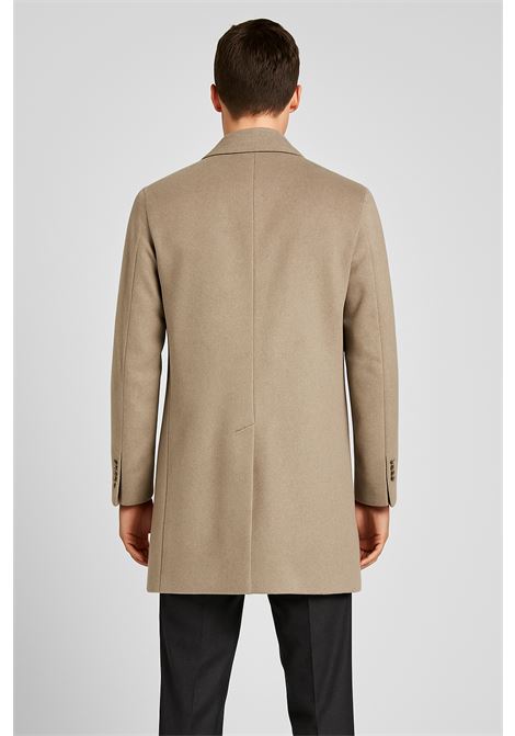 Single-breasted coat in virgin wool taupe TAGLIATORE |  | CFBM13X010103727