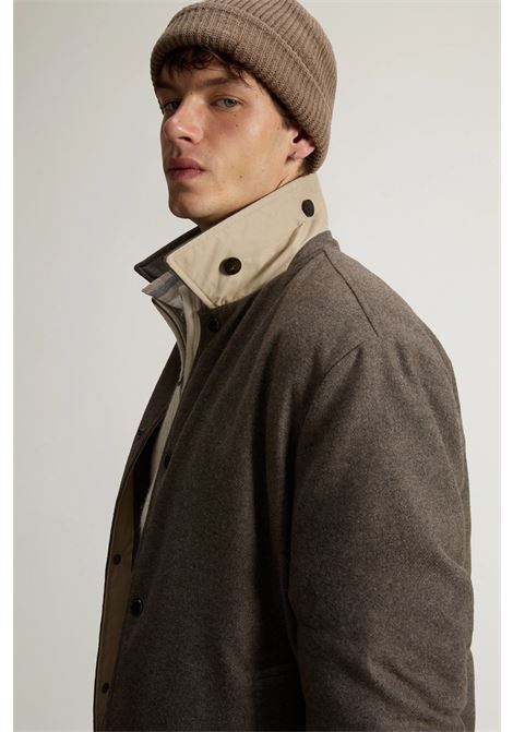 Giacca a camicia Keating in misto lana italiana riciclata WOOLRICH | GIACCHE | CFWOOS2019MRUT31907425