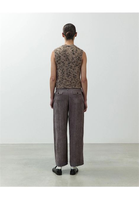ALYSI Women's Ankle-Length Wide-Leg Corduroy Velvet Trousers ALYSI |  | 166114GRAYP
