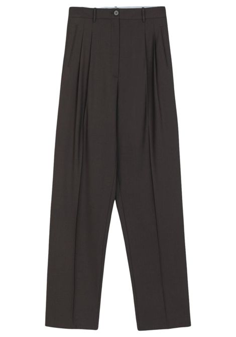 ALYSI Pantalone Sartoriale in Lana Vergine Donna Taglio Dritto ALYSI | Pantalone | 166115CACAO