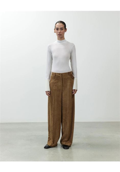 ALYSI Pantalone Wide Leg in Velluto a Coste Donna ALYSI | Pantalone | 166116KK