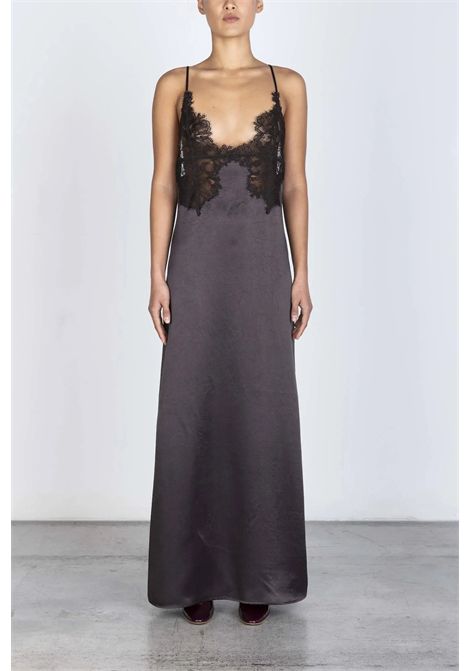 ALYSI Women's Satin and Lace Long Slip Dress ALYSI |  | 166307CACAO