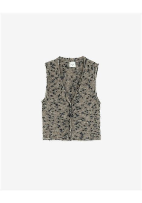 ALYSI Women's Mélange Mohair & Merino Wool V-Neck Vest ALYSI |  | 266461CAST