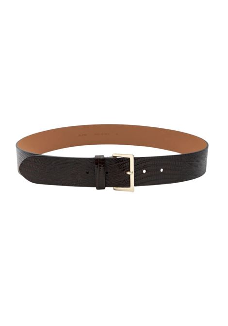 ALYSI Women's Wide Lizard-Effect Leather Belt ALYSI |  | 366634CAFFE