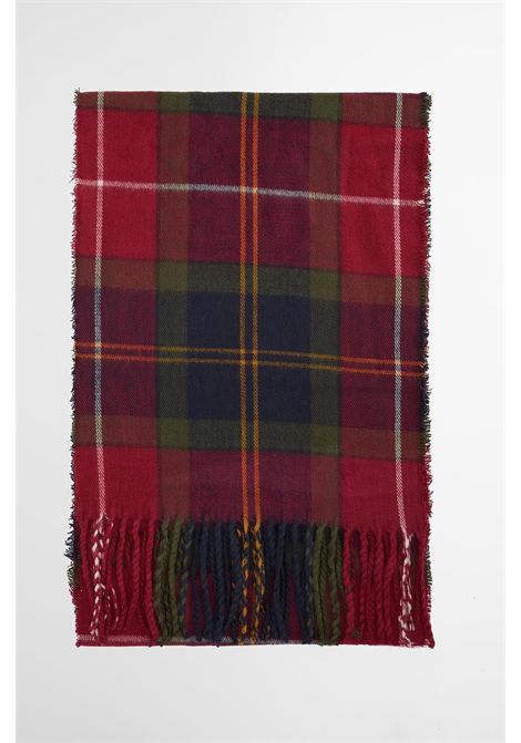Barbour Set Regalo Berretto Swinton e Sciarpa Galingale in Acrilico Winterberry Tartan Uomo BARBOUR | Gift set | MGS0079TN69