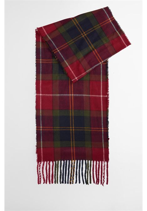 Barbour Set Regalo Berretto Swinton e Sciarpa Galingale in Acrilico Winterberry Tartan Uomo BARBOUR | Gift set | MGS0079TN69
