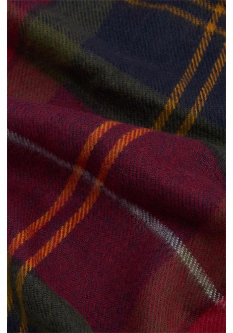 Barbour Set Regalo Berretto Swinton e Sciarpa Galingale in Acrilico Winterberry Tartan Uomo BARBOUR | Gift set | MGS0079TN69