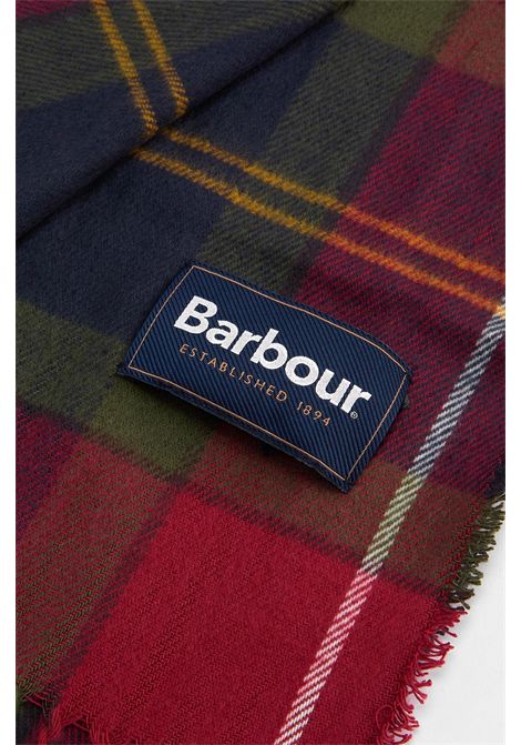 Barbour Set Regalo Berretto Swinton e Sciarpa Galingale in Acrilico Winterberry Tartan Uomo BARBOUR | Gift set | MGS0079TN69