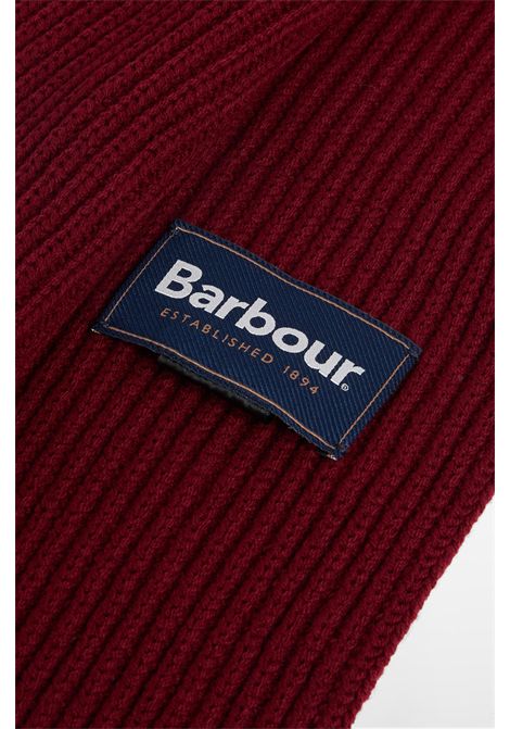 Barbour Set Regalo Berretto e Sciarpa Cascade in Misto Cotone Wine Uomo BARBOUR | Kit travel | MGS0107RE91