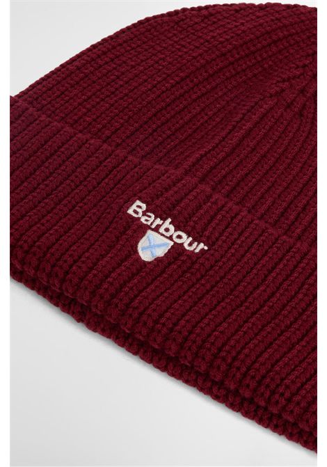 Barbour Set Regalo Berretto e Sciarpa Cascade in Misto Cotone Wine Uomo BARBOUR | Kit travel | MGS0107RE91