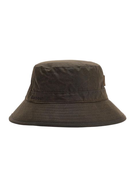 Barbour Waxed Sports Cap in Waxed Cotton Olive Men's BARBOUR |  | MHA0001OL71