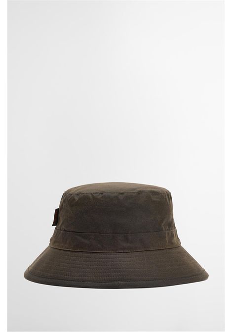 Barbour Waxed Sports Cap in Waxed Cotton Olive Men's BARBOUR |  | MHA0001OL71