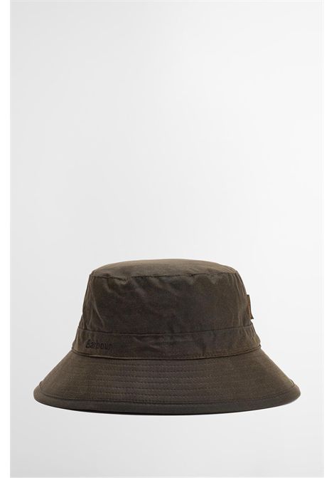 Barbour Waxed Sports Cap in Waxed Cotton Olive Men's BARBOUR |  | MHA0001OL71