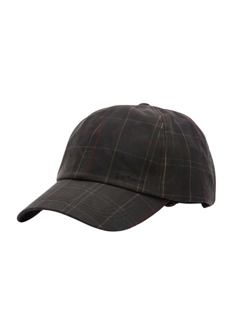 Barbour Haydon Tartan Cap in Waxed Cotton Dark Classic Tartan Men's BARBOUR |  | MHA0969OL91