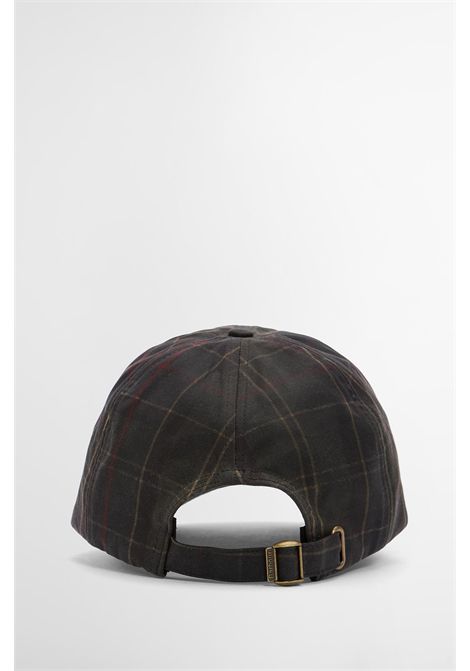 Barbour Haydon Tartan Cap in Waxed Cotton Dark Classic Tartan Men's BARBOUR |  | MHA0969OL91