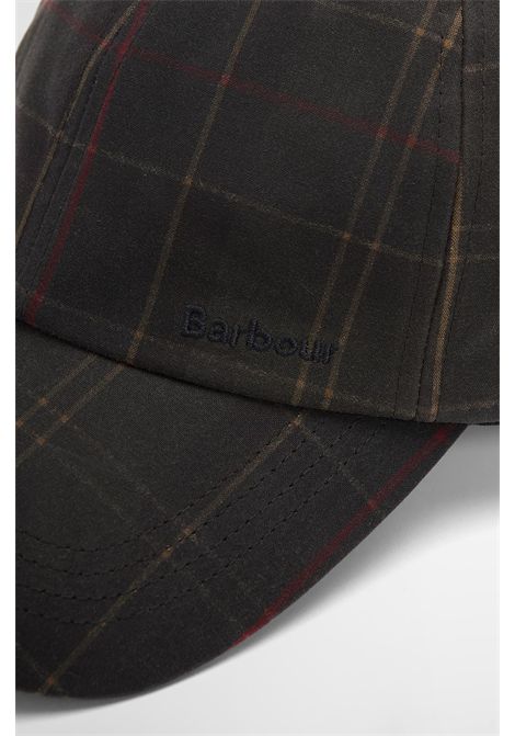 Barbour Haydon Tartan Cap in Waxed Cotton Dark Classic Tartan Men's BARBOUR |  | MHA0969OL91