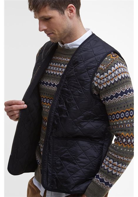 Barbour Gilet Trapuntato con Zip Polarquilt Classic Black Uomo BARBOUR | Abbigliamento | MLI0002BK91