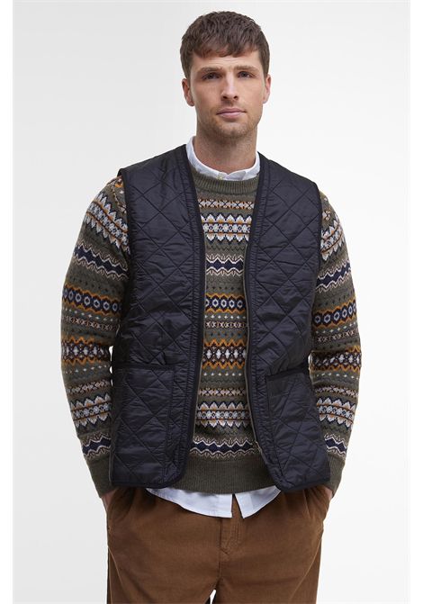 Barbour Gilet Trapuntato con Zip Polarquilt Classic Black Uomo BARBOUR | Abbigliamento | MLI0002BK91