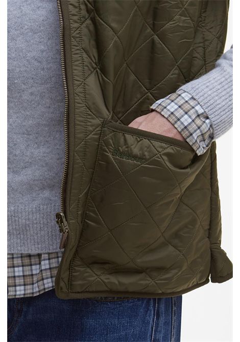 Barbour Gilet Trapuntato con Zip Polarquilt Olive Uomo BARBOUR | Abbigliamento | MLI0002OL91